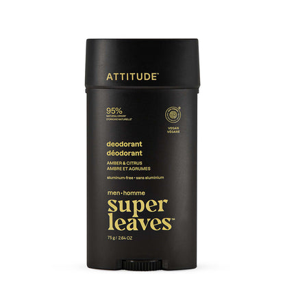 Déodorant Super leaves men Ambre & Agrumes