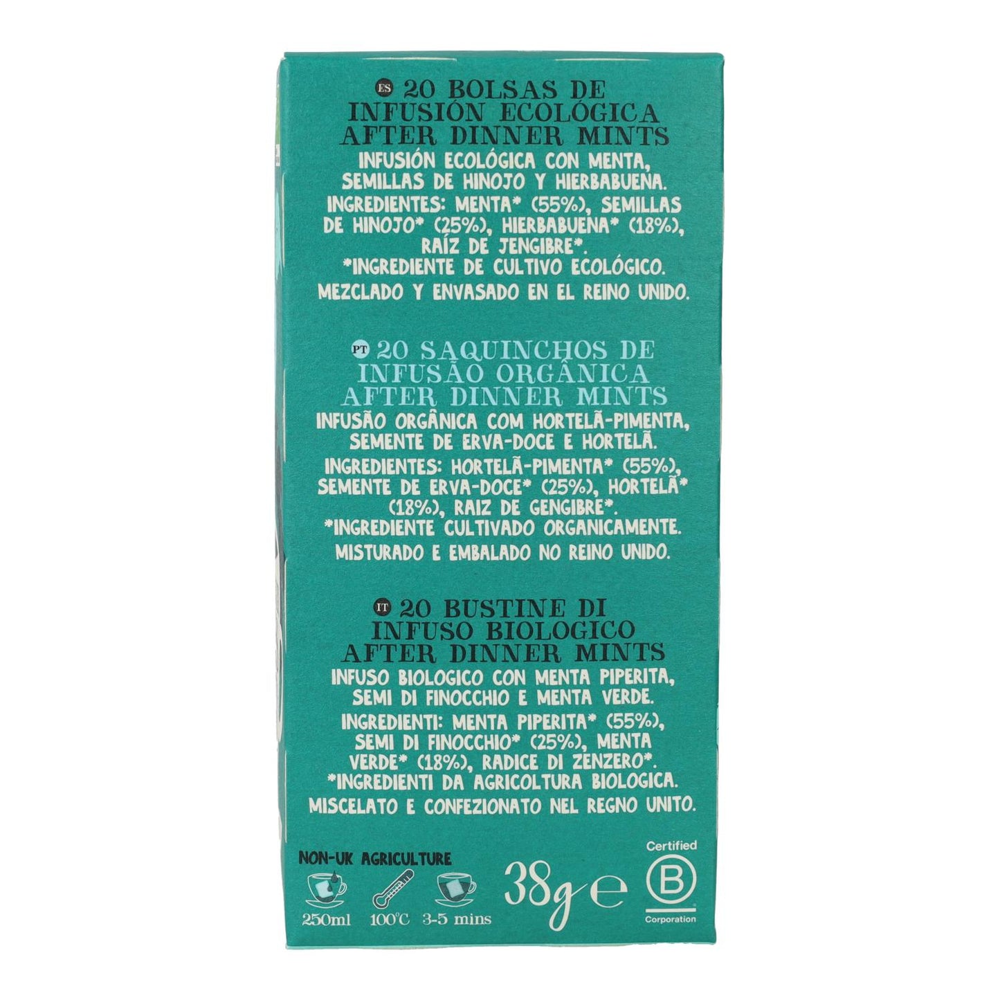 Bio Cupper After Dinner Infusion 20 tea bags