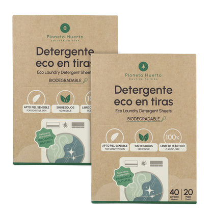 Confezione da 2 detersivi e ammorbidenti ecologici Planeta Huerto 80 lavaggi