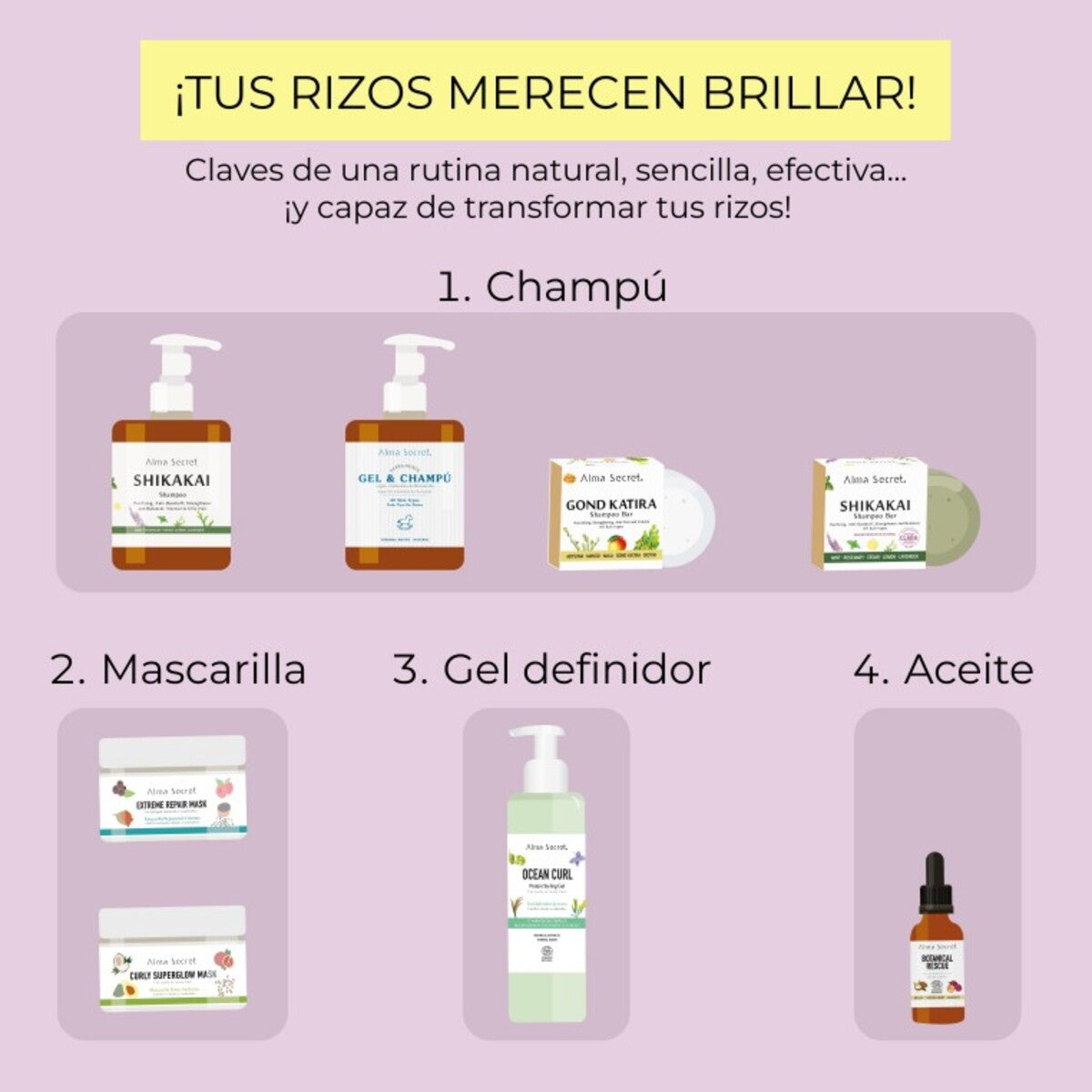 Żel do definiowania loków Ocean Curl, Alma Secret, 250 ml