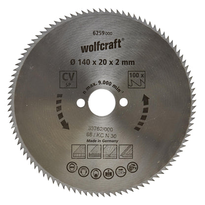Wolfcraft Thin Cut Circular Saw Blades 190 x 16 mm 100 Teeth