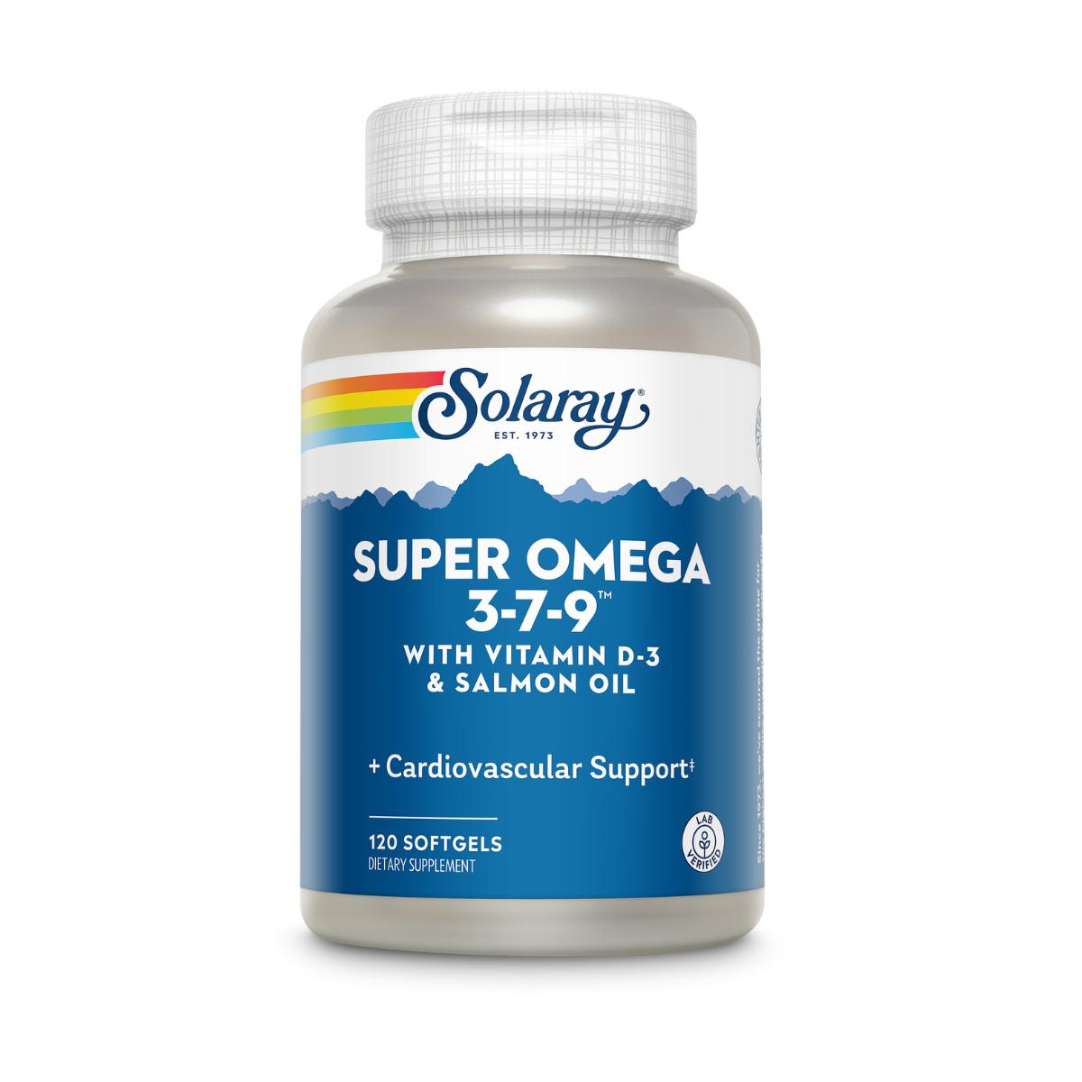 Super Omega 3-7-9 Solaray 120 perles