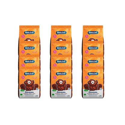 Opakowanie 12 sztuk ciastek orkiszowych, owsianych i kakaowych ECO 220 g Smileat