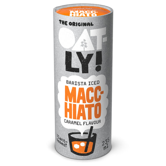 Macchiato Barista Iced mit Karamellgeschmack, Oatly, 235 ml