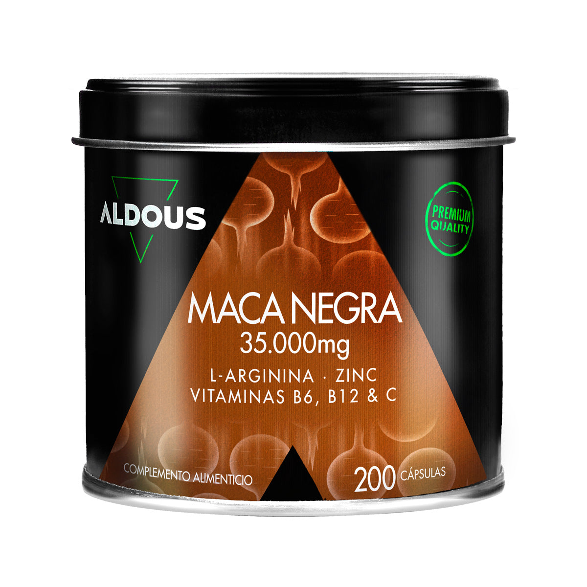 Peruanischer Maca Negra Complex 35000 mg, Aldous, 200 Kapseln