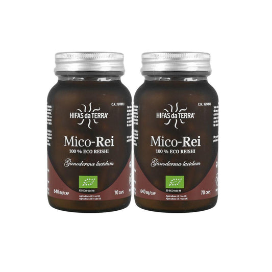 Opakowanie 2x Mico Rei (Ganoderma lucidum) Hifas da Terra 70 kapsułek