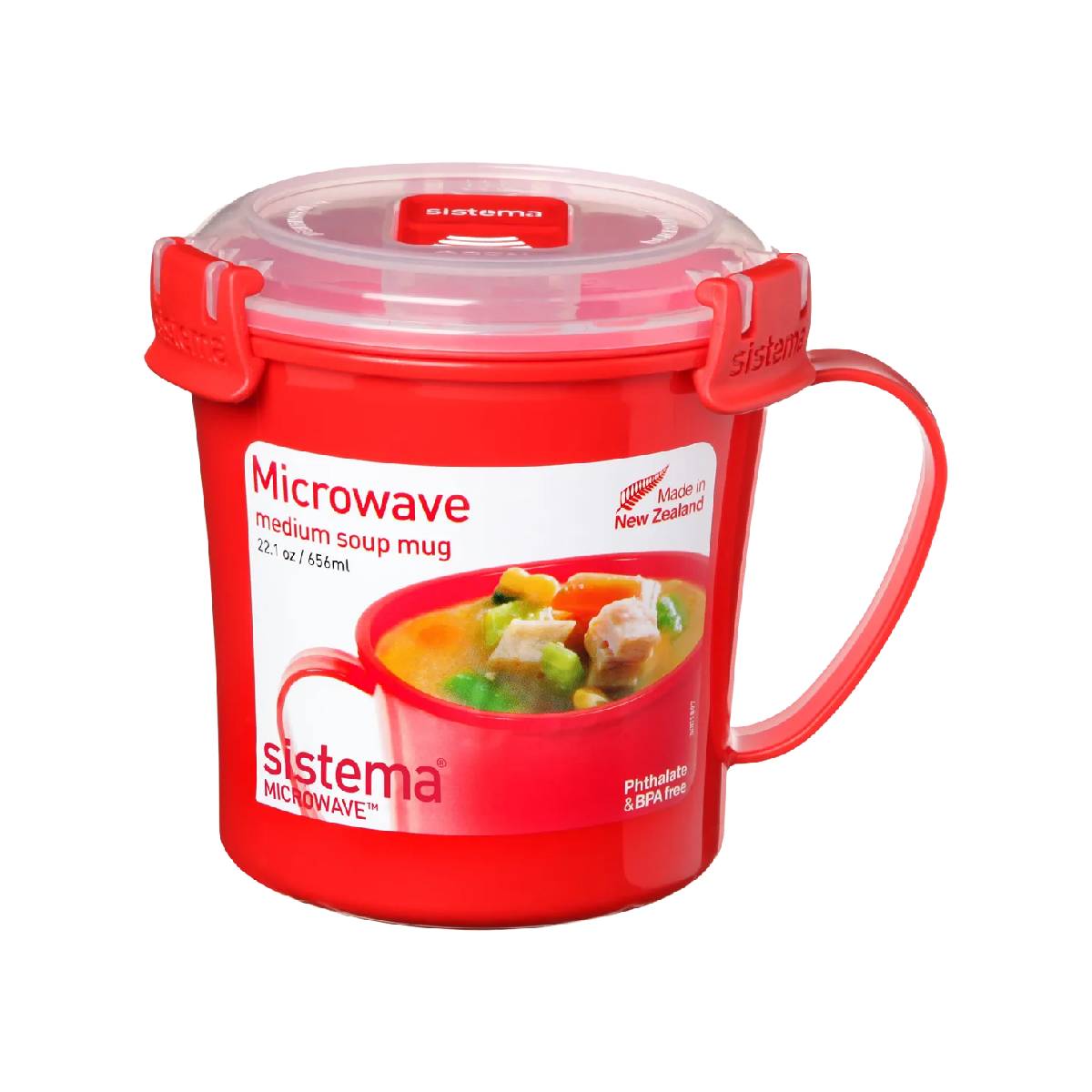 Mittlere luftdichte Tasse Microwaave-System 656 ml