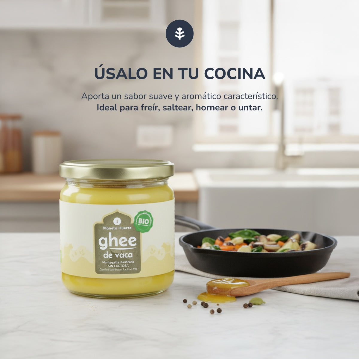 Ghee klarifierad smör ECO Planeta Huerto 300 g