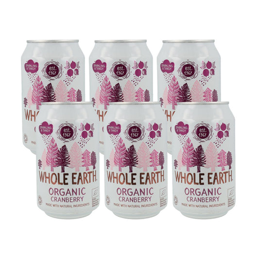 Pack x6 Boisson bio aux myrtilles, 330 ml. Whole Earth