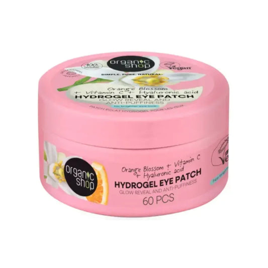 Plasterki hydrożelowe rozjaśniające i przeciwobrzękowe pod oczy Organic Shop 60 sztuk