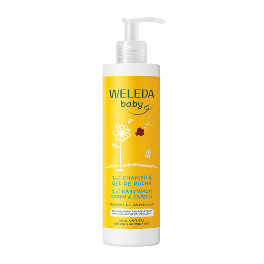 Shampooing et gel douche au calendula Weleda 400 ml