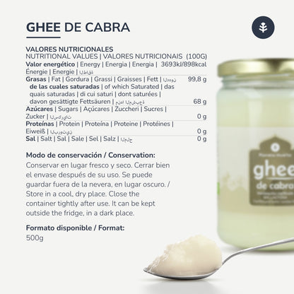 Ghee, klarowane masło kozie ECO Planeta Huerto 500 g