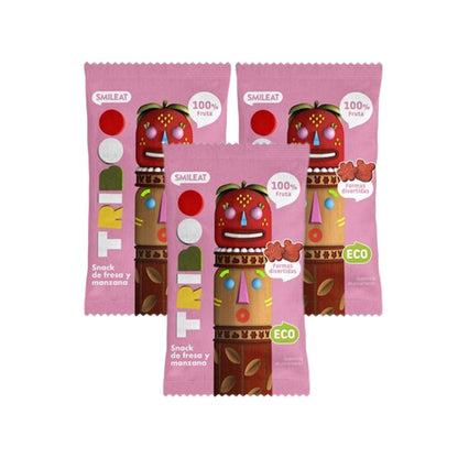 PACK 3X Przekąska truskawkowo-jabłkowa ECO 25 g, Triboo