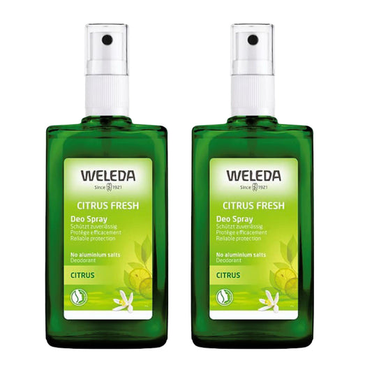 Confezione da 2 deodoranti al citrus, Weleda, 100 ml