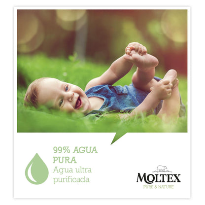 6er-Pack Moltex Pure & Nature Feuchttücher 60 Stück