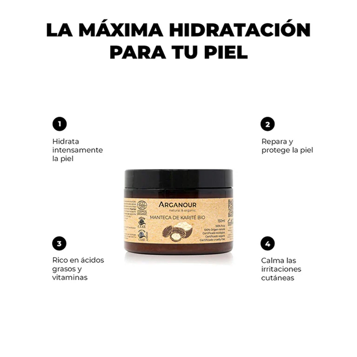 Beurre de karité Arganour 150 ml