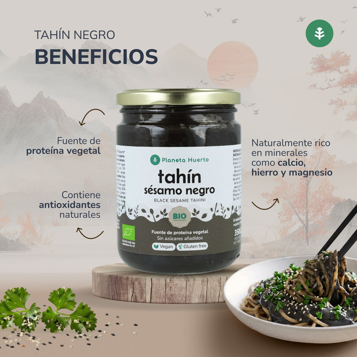 Tahini au sésame noir ECO Planet Garden 350 g