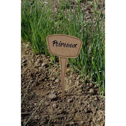 Confezione da 5 etichette per piantagioni 30% fibra ecologica