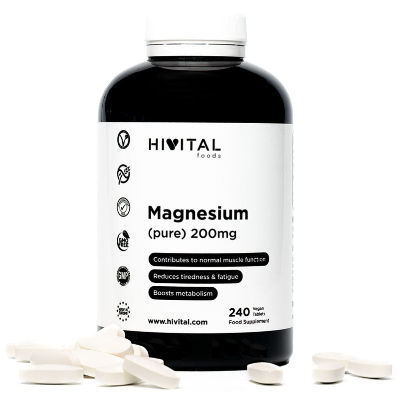 Magnez 200 mg cytrynianu magnezu Hivital 240 tabletek