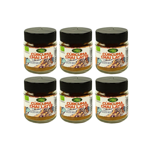 Pack of 6 Artemis Organic Turmeric for Chai Latte, 60 g