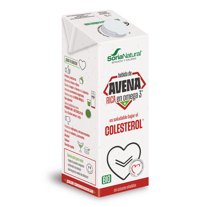 Organic Oat Drink Rich in Omega 3, Soria Natural, 1 L