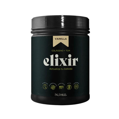 Elixir: Collageen + TCM-olie, 450 g Paleobull Elixir Vanille 450 g