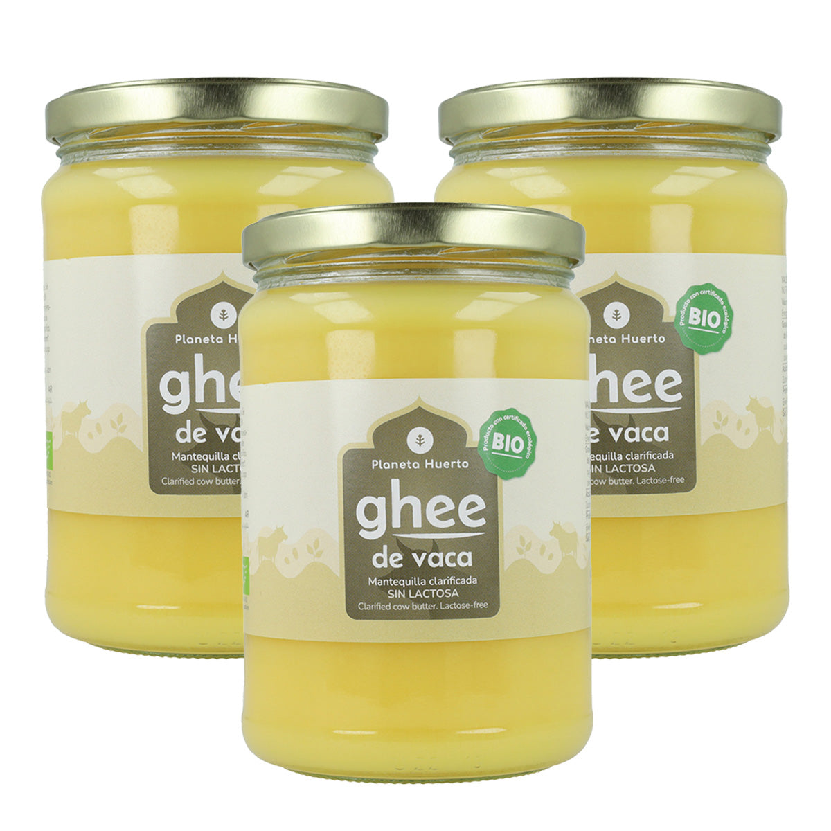 Pack 3xGhee beurre clarifié ECO Planeta Huerto 500 gr