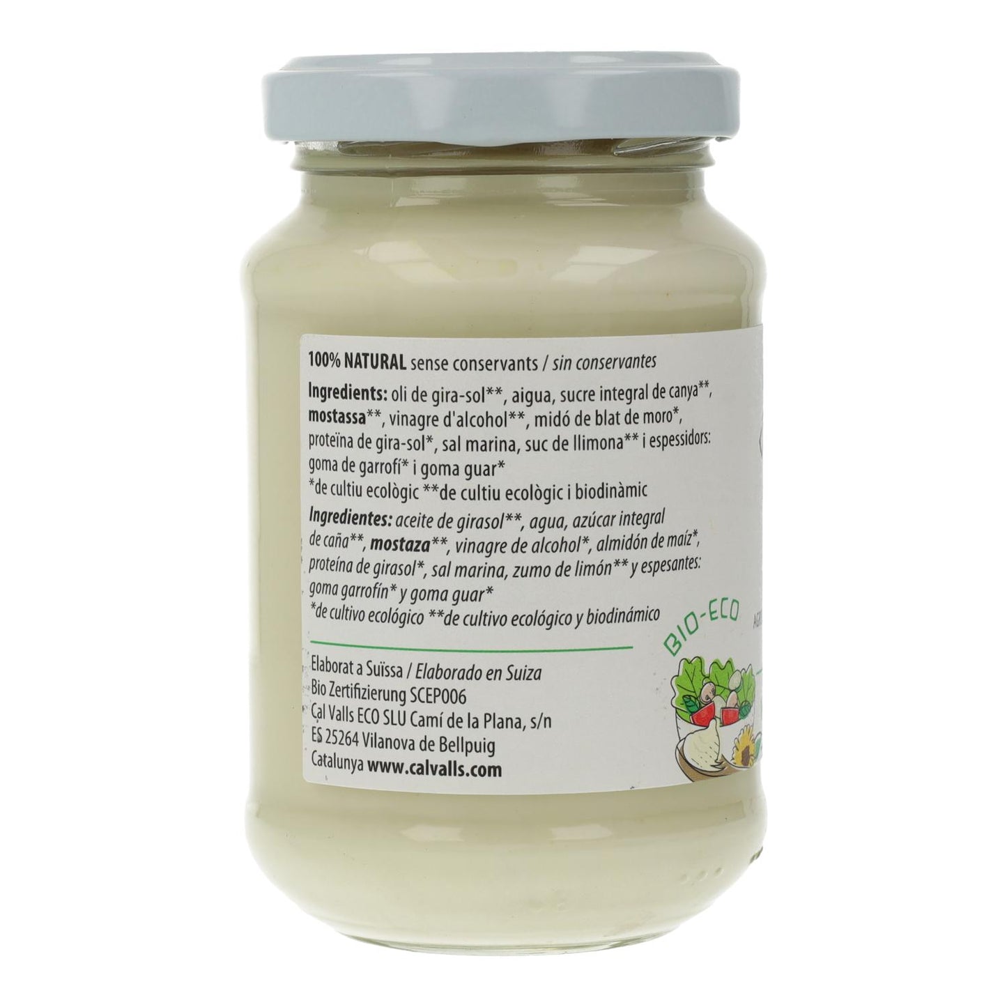 Vegane Mayonnaise ECO Cal Valls 190 g