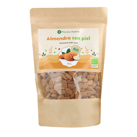 Natürliche Mandeln mit Haut ECO Planeta Huerto 1 kg