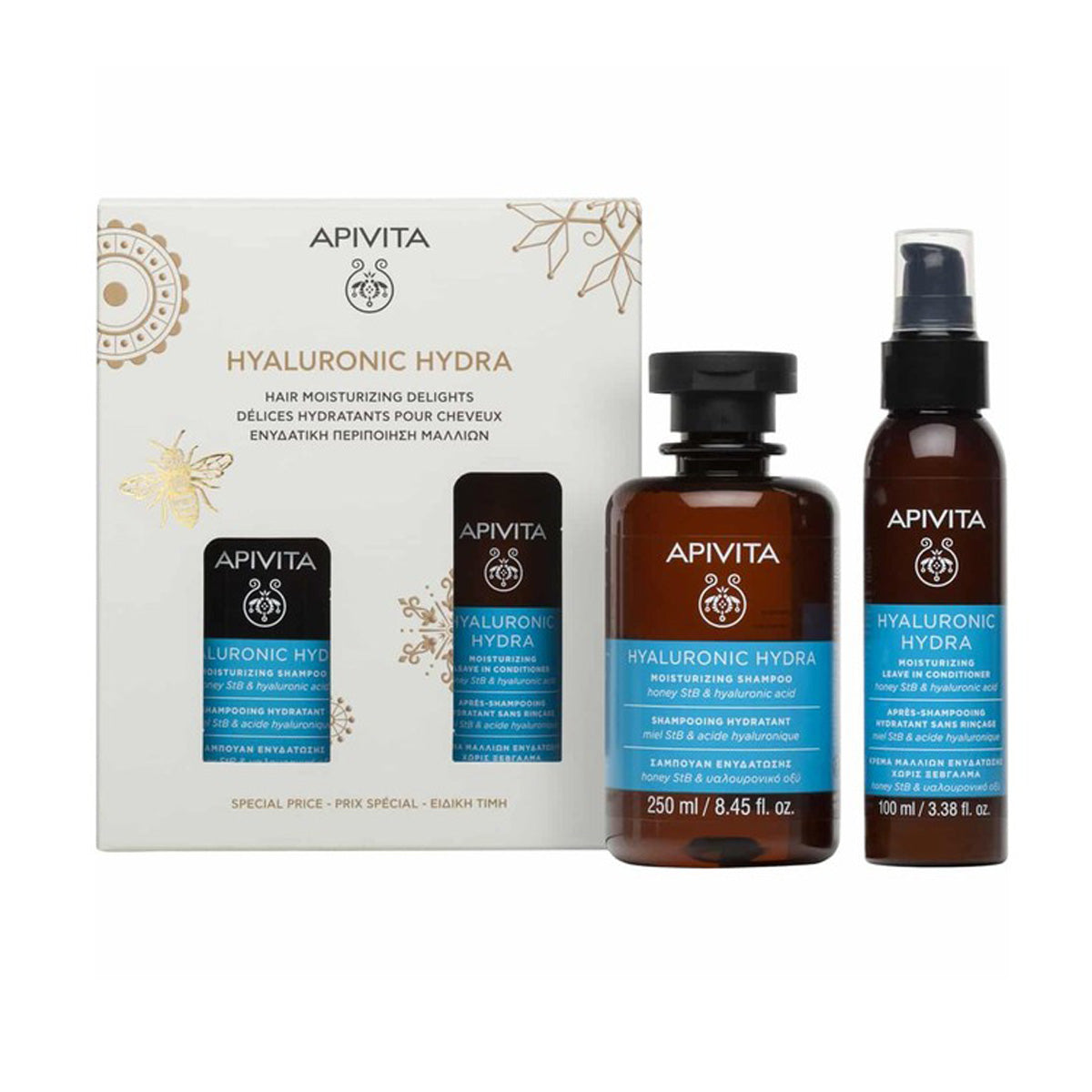 Coffret Hyaluronic Hydra Shampooing hydratant 250 ml + Après-shampooing S/A 100 ml