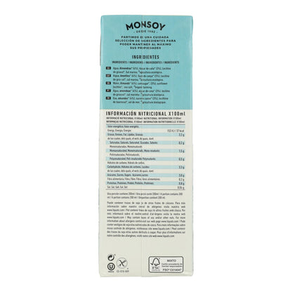 Monsoy Organic Almond Drink 1 L