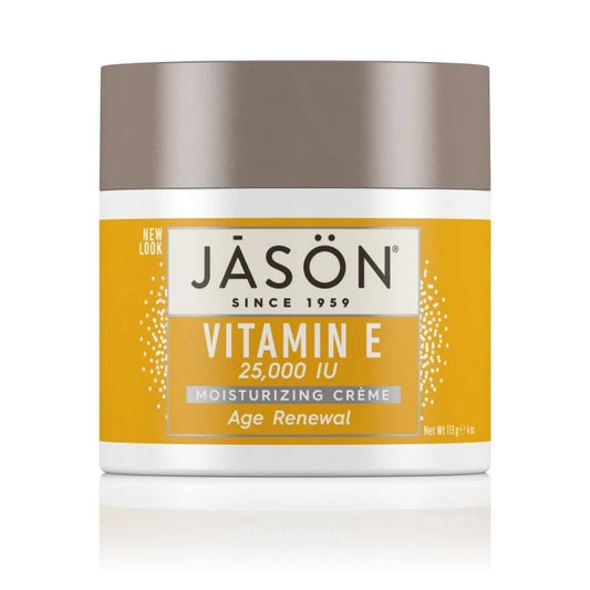 Vitamin E 25000 IE Jason 113 g, förnyande anti-aging kräm för ansikte och kropp