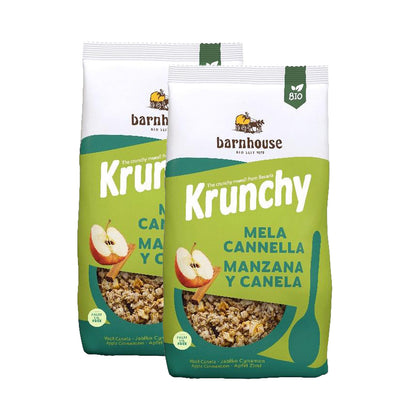 Pakket 2x Muesli Krunchy Appel en Kaneel BIO, Barnhouse, 750 g