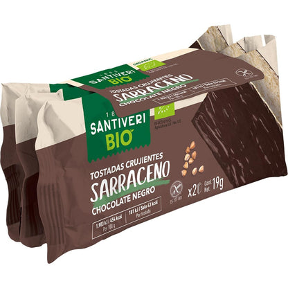 Fette biscottate croccanti di grano saraceno con cioccolato fondente BIO 3x57 g