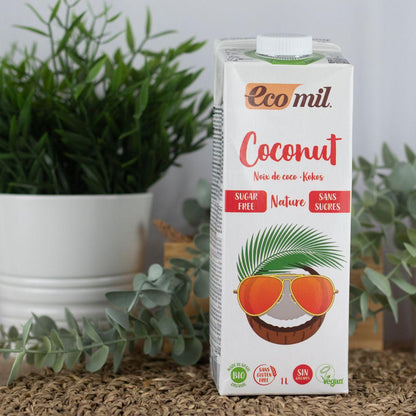 Ecomil Sugar-Free, Gluten-Free and Lactose-Free Coconut Drink 1L