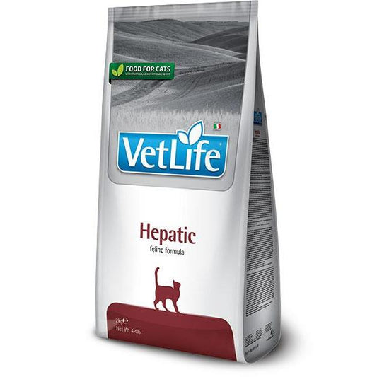 Vet Life Hepatic kattfoder Veterinärfoder för katter Farmina 2 kg