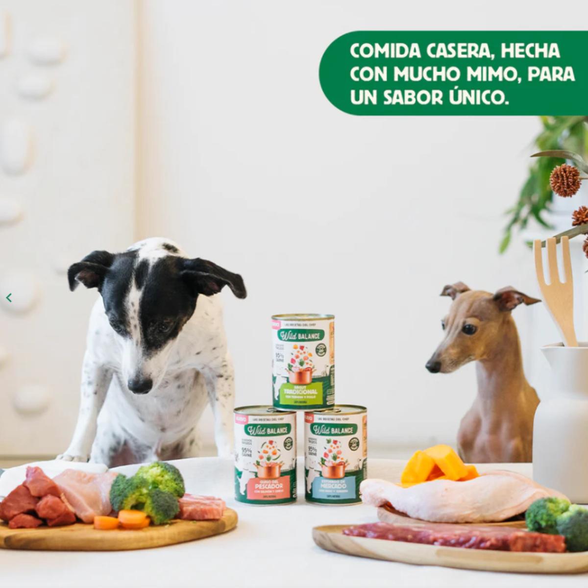 Lattina intera Stufato di mercato con tacchino e manzo per cani Wild Balance 400 g