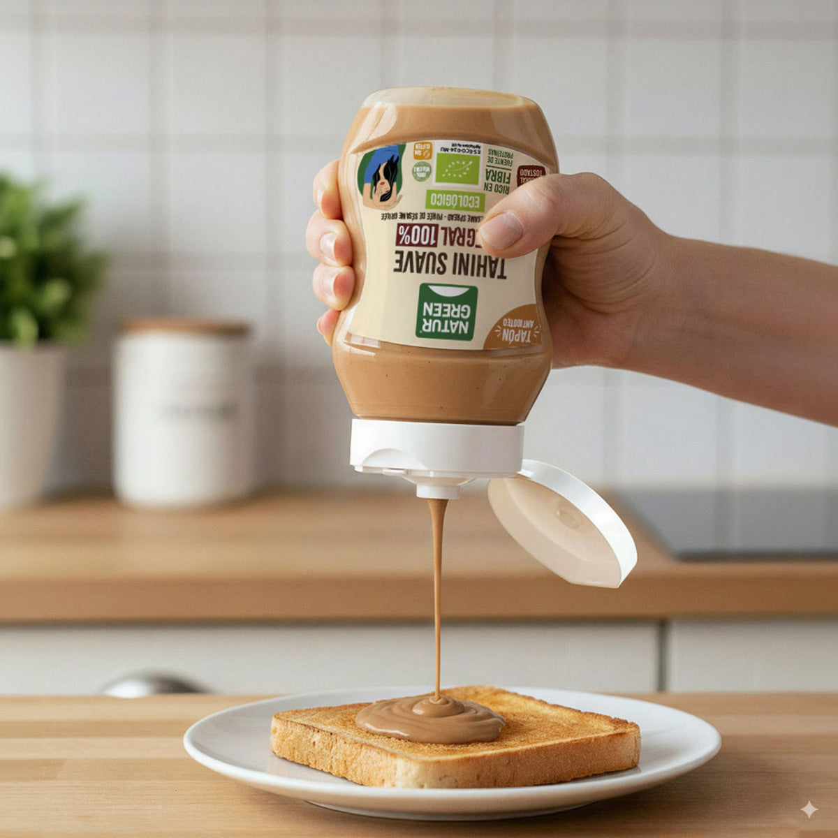 Bio-Tahini mild, vollkörnig, tropffrei NaturGreen 270 g