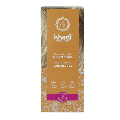 Teinture naturelle blond foncé cendré Khadi 100 g