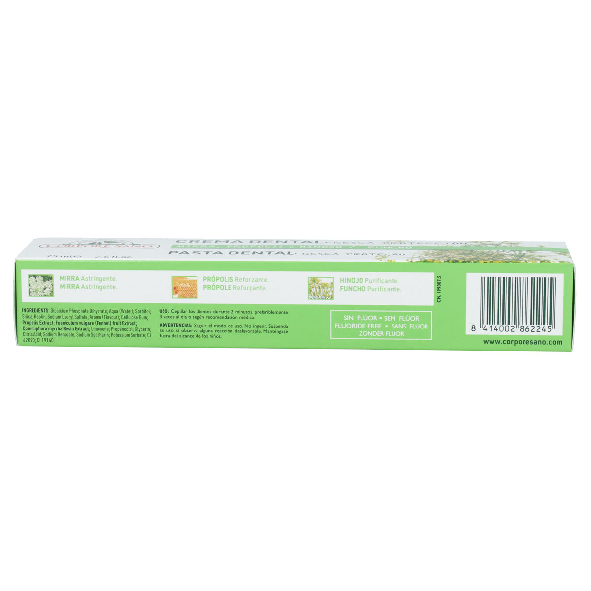 Zestaw 2x pasta do zębów z mirrą, propolisem i koprem włoskim Corpore Sano 75 ml