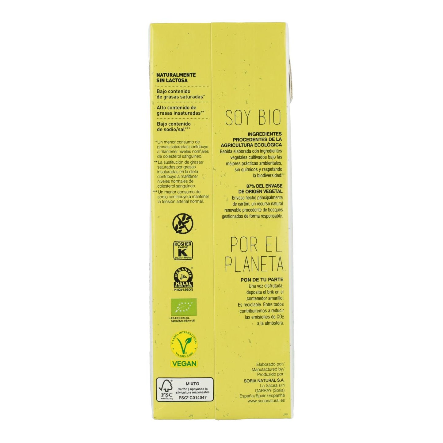 Zestaw 6 x  Napój z brązowego ryżu Soria Natural 1 l