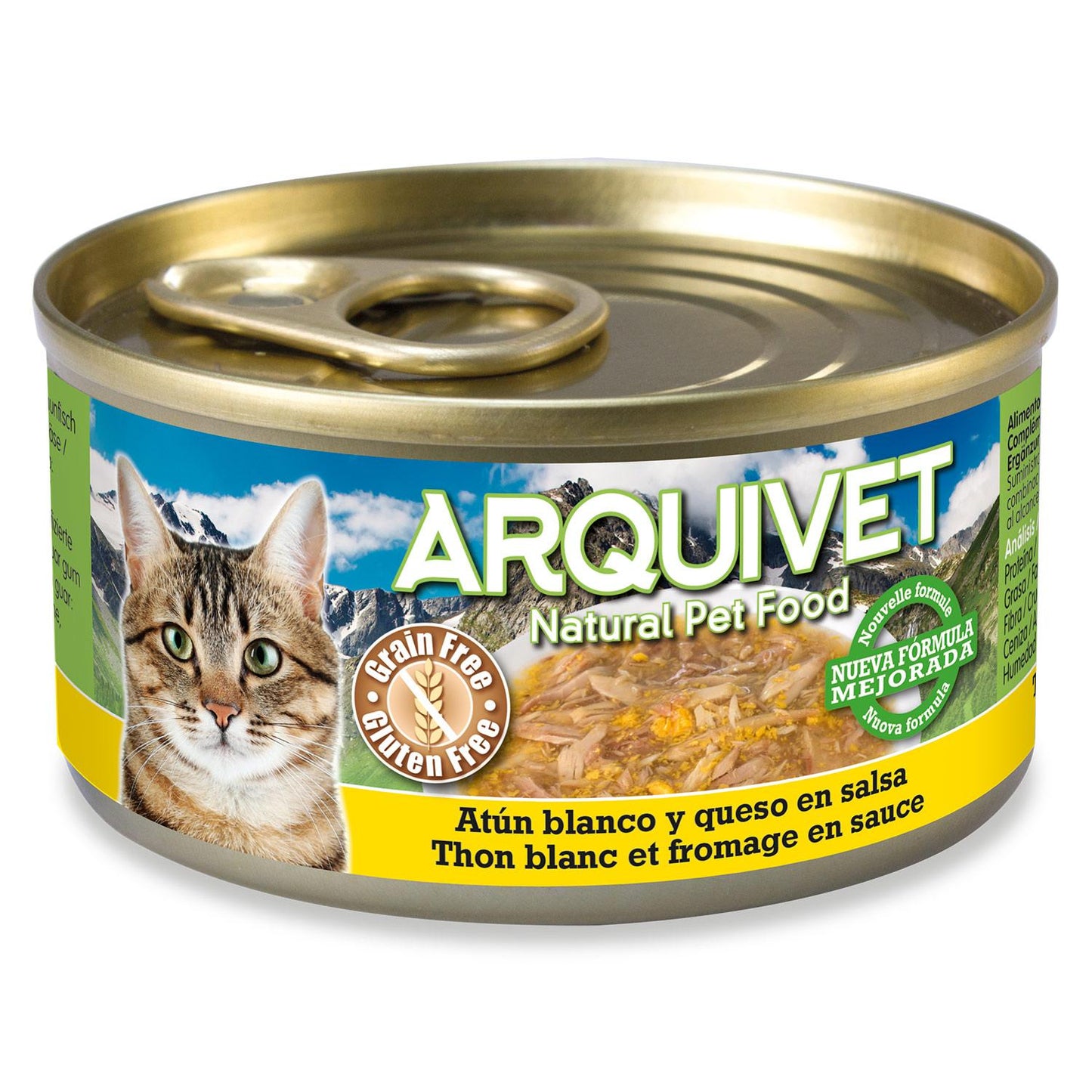 Weißer Thunfisch und Käse in Sauce Arquivet 80 g Nassfutter für Katzen