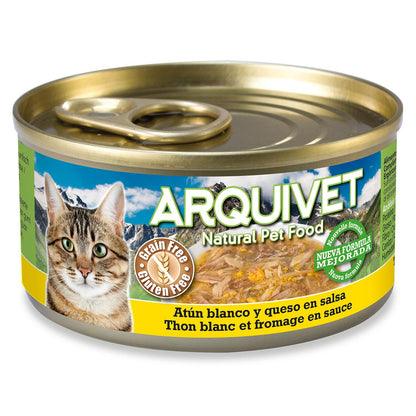 Weißer Thunfisch und Käse in Sauce Arquivet 80 g Nassfutter für Katzen