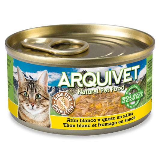 Tonno bianco e formaggio in salsa Arquivet 80 g Cibo umido per gatti