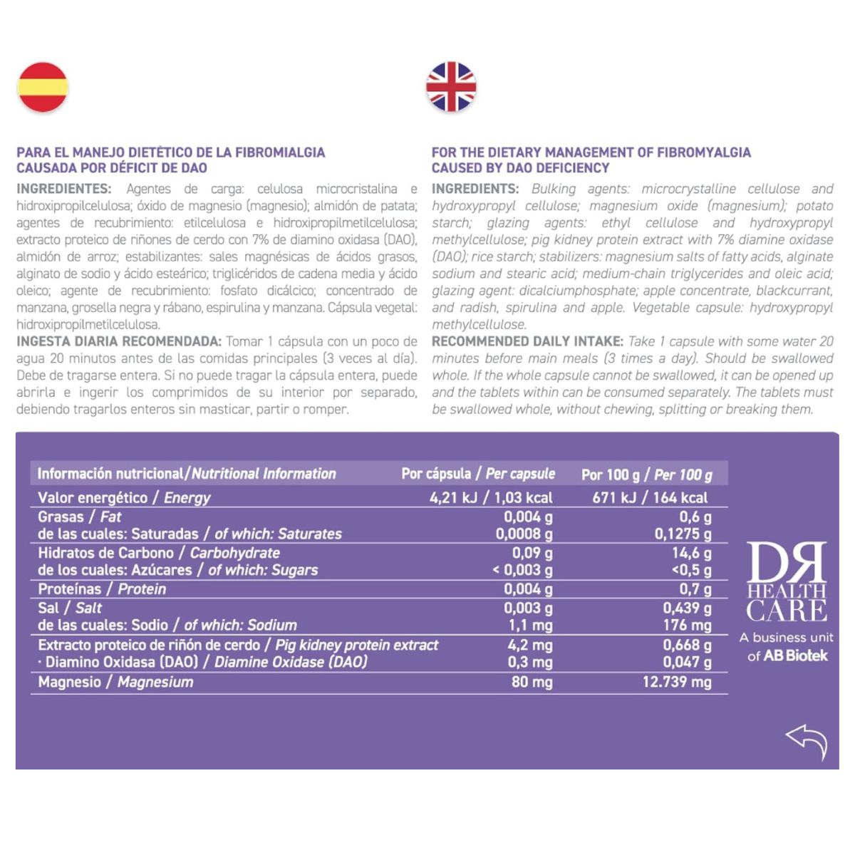 fibroDAO® 60 capsules with gastro-resistant tablets