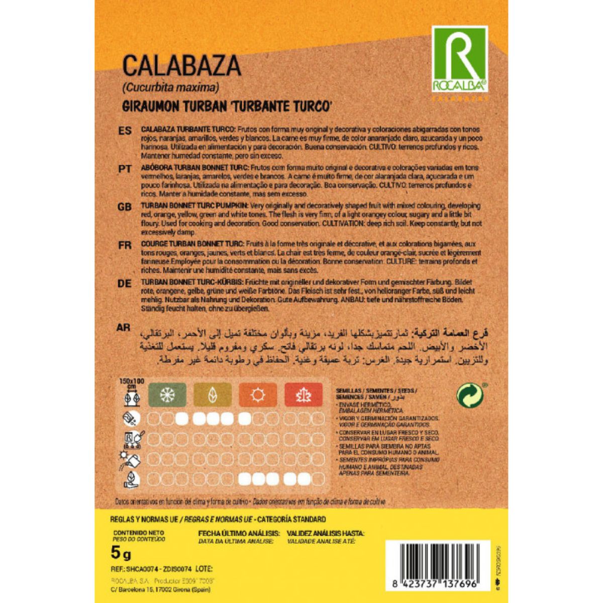 Kürbiskerne Giraumont Turban „Türkischer Turban”