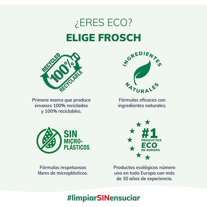 Confezione da 8 detersivi per lavastoviglie al limone Eco Frosch 750 ml