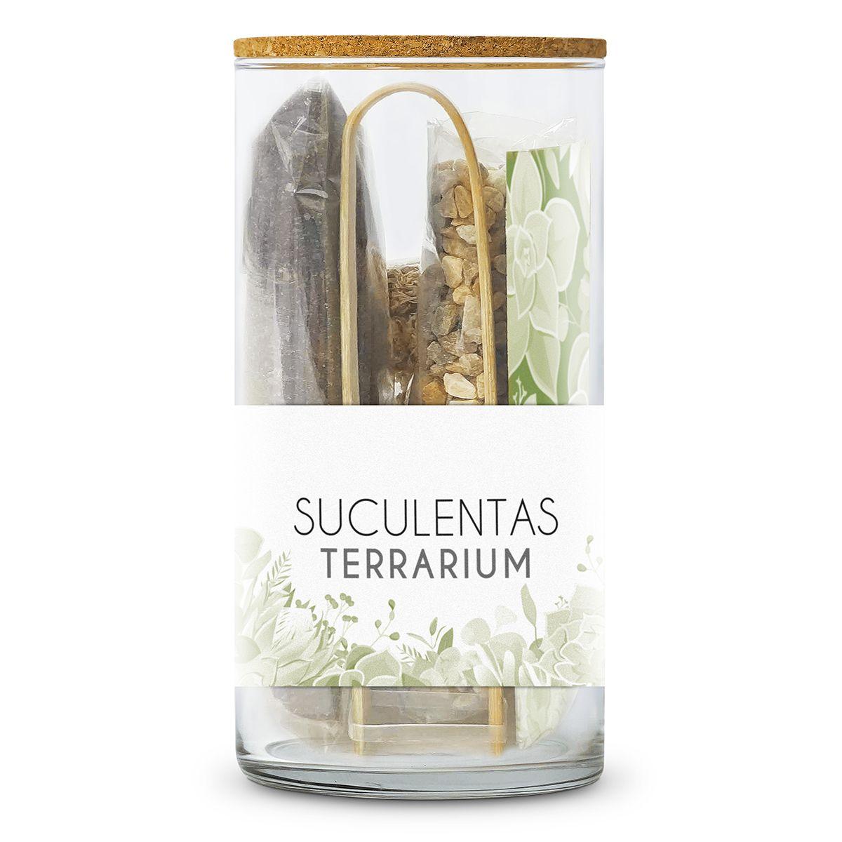 Terrarium-Set zum Anlegen Ihres Sukkulentengartens, Garden Pocket