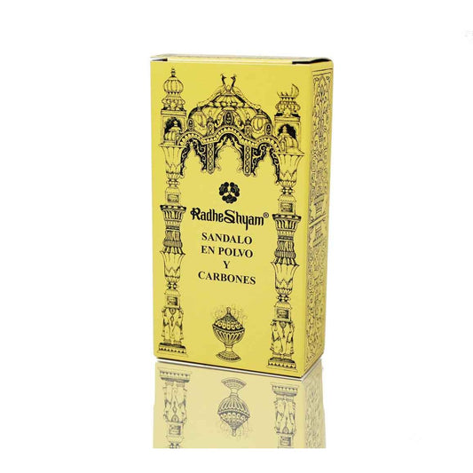 Encens en poudre de santal et charbons Radhe 100 g Radhe