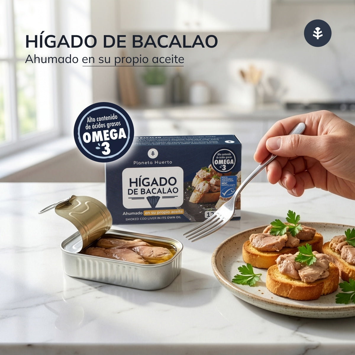 Planeta Huerto Cod Liver in its own Oil 120 g